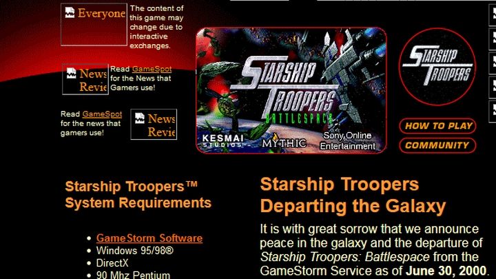 Przyszło EA i zrobiło porządki. Na przełomie wieków rozpoczął się czas pożegnań, kiedy kolejne tytuły zaczęły znikać z GameStorma. Dla społeczności, które zdążyły powstać wokół Żołnierzy kosmosu czy Godzilli, był to z pewnością trudny moment i dotkliwy cios. Dla EA była to jedynie konieczna biznesowa decyzja. I jak się później okazało – ledwie wprawka przed kolejnymi spektakularnymi zamknięciami. - Gamepassa mieliśmy już 20 lat temu - o burzy, która przyszła zbyt wcześnie - dokument - 2021-10-19