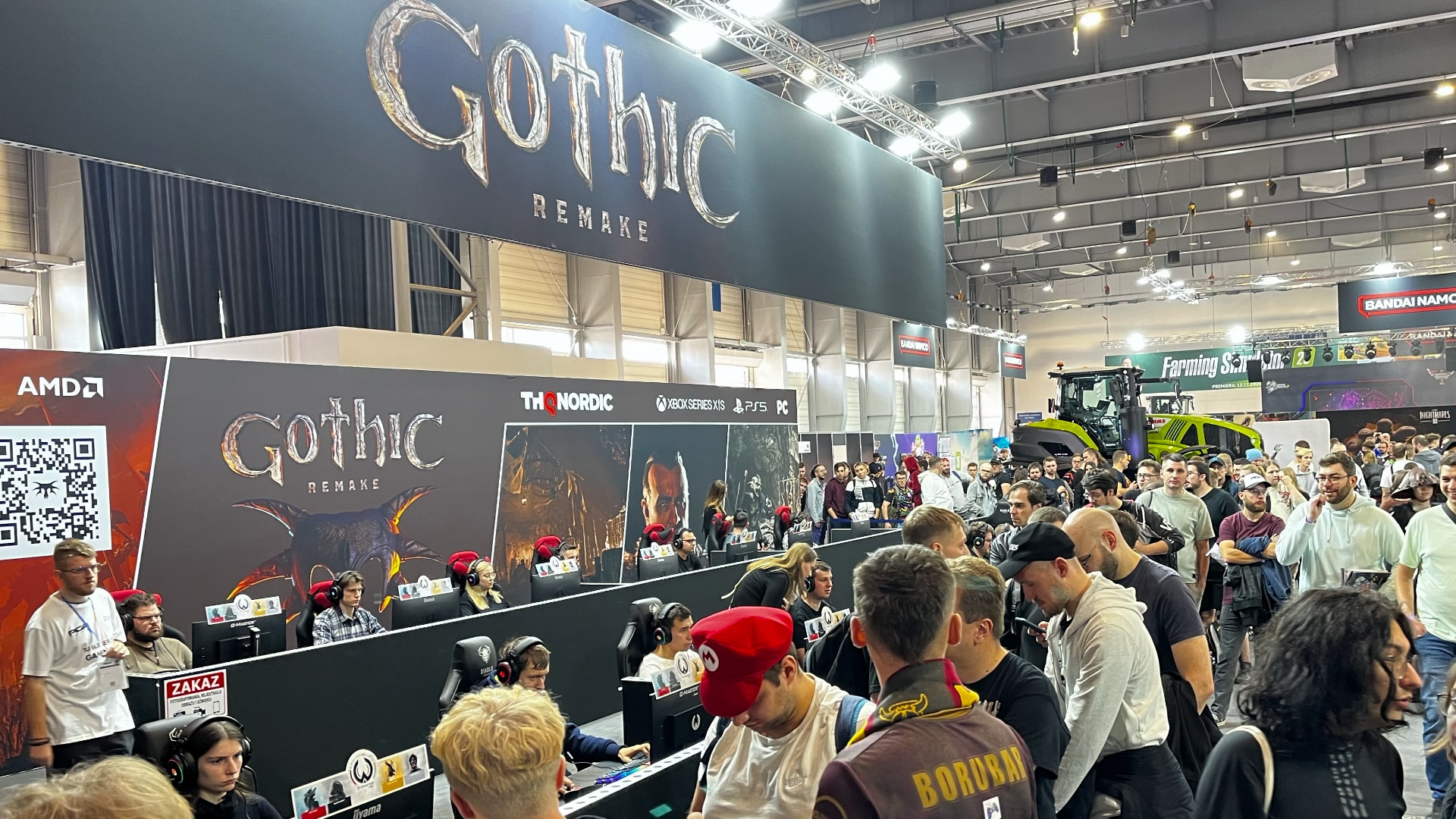 Na PGA trzeba było czekać ok. 2 godzin, by zagrać w demo Nyrasa. - Tajemnice powstawania gry Gothic Remake - rozmawiamy z twórcami ze studia Alkimia - dokument - 2024-11-27