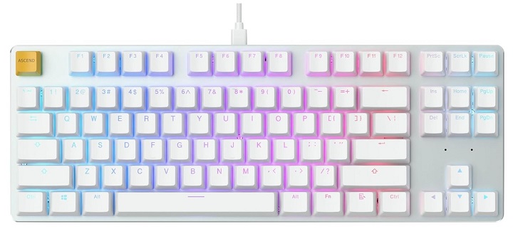 W zestawie dostajemy narzędzie do sciągania nakładek, dwa wymienne keycapy oraz dodatkowe gumowe stabilizatory. - Najlepsze klawiatury gamingowe. Ranking na 2024 rok - dokument - 2024-09-03