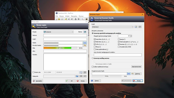 Z generatora haseł można też korzystać w trakcie dodawania kolejnych danych do naszej bazy. - Bezpieczne hasło to losowe hasło – jak zadbać o swoje dane - dokument - 2019-08-16
