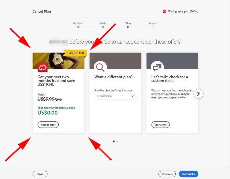 Tak powinna wyglądać oferta otrzymana od Adobe. - Zostajesz w domu? Skorzystaj z ciekawych promocji - dokument - 2020-04-25