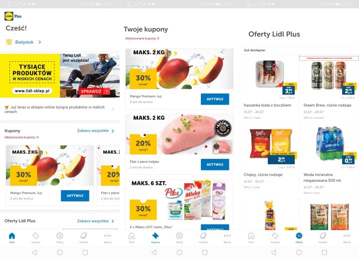 Lidl Plus jest aplikacją znacznie bardziej funkcjonalną. - Lidl czy Biedronka? - sprawdziłem aplikacje i wiem gdzie robić zakupy - dokument - 2019-08-05