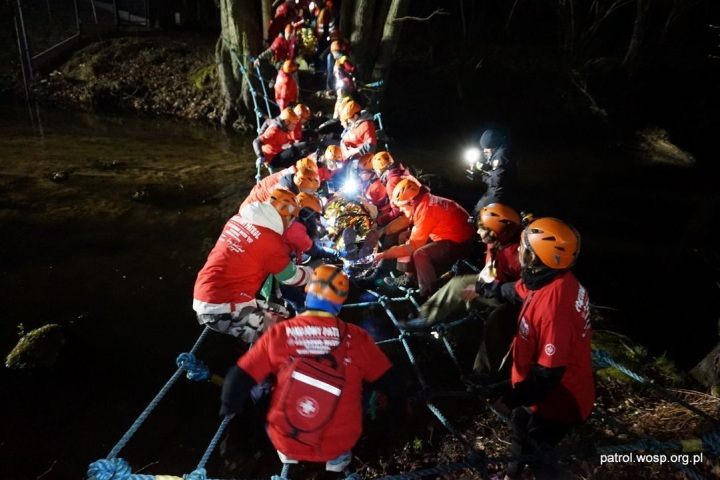 Szkolenie. Fot. Patrol, WOŚP. - Julia zbiera śmieci, a Marcin uczył się bić ludzi - hobby pracowników GRYOnline.pl - dokument - 2020-11-23