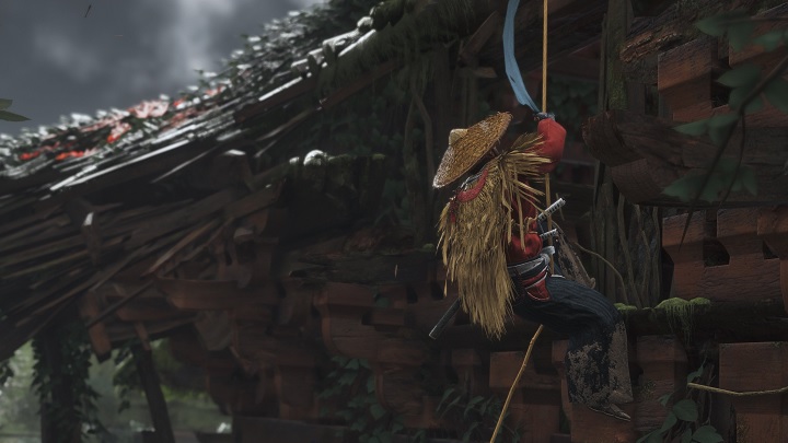 Linka z hakiem ułatwia wspinaczkę na elementy otoczenia. - Wszystko o Ghost of Tsushima - data premiery, cena, multiplayer - dokument - 2020-10-19