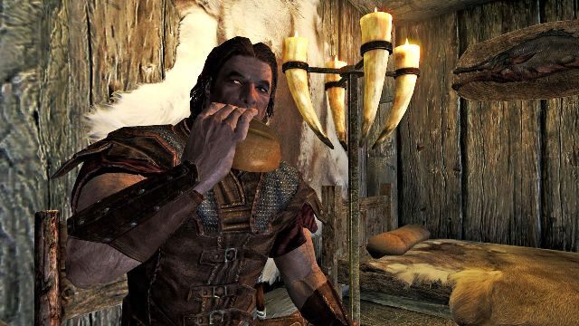 Omnomnom, czyli nie ma to jak odgłos szczęśliwego Dragonborna podczas pożywnego posiłku. - 2014-04-02