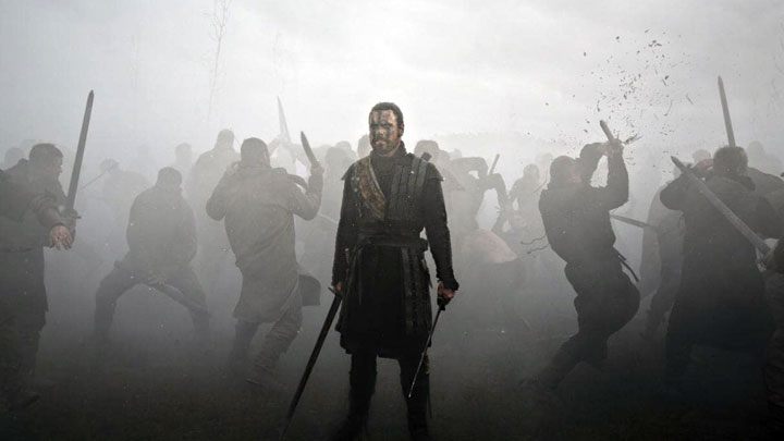 Michael Fassbender na planie Makbeta - 2017-01-04