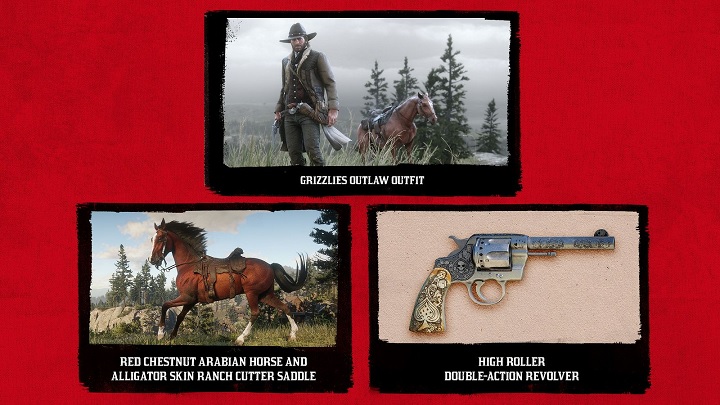 Widoczne powyżej dobra początkowo będą dostępne jedynie dla posiadaczy wersji na PlayStation 4. - Wszystko o Red Dead Redemption 2 - wymagania sprzętowe PC, cena, Steam - dokument - 2020-08-18