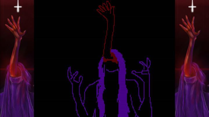 Grafika to połączenie bazgrołów z ery Atari z kilkoma współczesnymi projektami. I o dziwo to naprawdę straszy! (Fot. FAITH: The Unholy Trinity, New Blood Interactive, 2022) - Oryginalne gry z 2022 roku, które od NIKOGO nie kopiowały - dokument - 2022-12-21