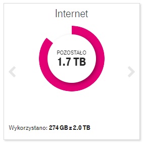Gdy miałem „nielimitowany” (tak naprawdę był to pakiet 2 TB, a potem 10 TB) internet i korzystałem z niego bez ograniczeń (praca zdalna, VOD, pobieranie gier), w ciągu miesiąca moje zużycie nigdy nie przekroczyło 700 GB. Źródło: własne