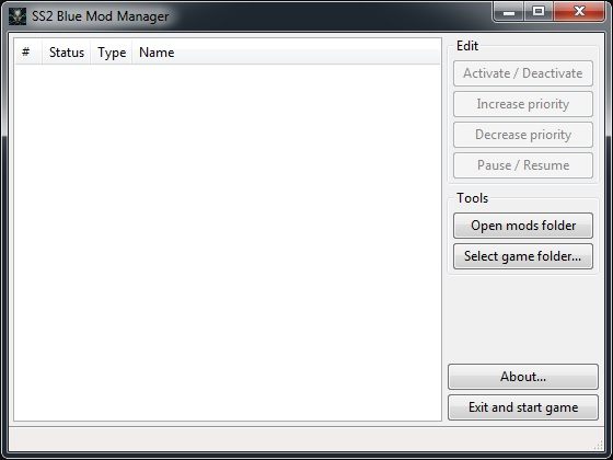 System Shock 2 mod SS2 Blue Mod Manager v.1.03