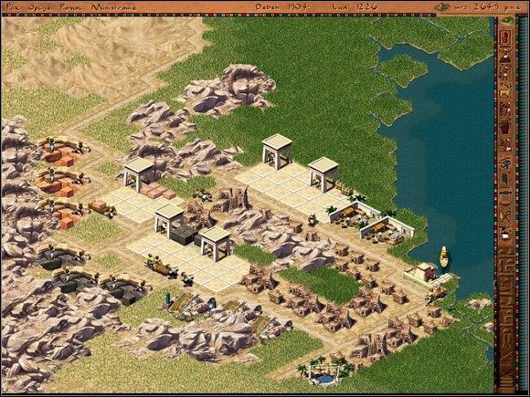 Jednak by tego dokonać, trzeba najpierw dotrzeć do zachodniej części mapy - Faraon: Abu (misja 8 - wersja pokojowa) - Faraon - poradnik do gry