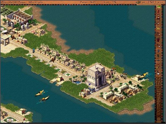 Teraz przychodzi czas na zapewnienie odpowiednich wpływów do skarbca - Faraon: Heliopolis (misja 13 - wersja pokojowa) - Faraon - poradnik do gry