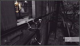Znajdującego się tu bandytę możesz w bardzo łatwy sposób ominąć - podejdź mianowicie do najbliższej okiennicy #1 i wciśnij klawisz akcji - Posiadłość Kobina (2) | Opis przejścia | Tom Clancys Splinter Cell Conviction - Tom Clancys Splinter Cell: Conviction - poradnik do gry