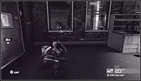 Skorzystaj z pobliskich drzwi #1 , a znajdziesz się w pomieszczeniu z grupką przeciwników - Laboratoria White Box (3) | Opis przejścia - Tom Clancys Splinter Cell: Conviction - poradnik do gry