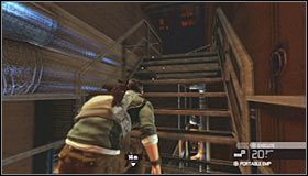 Ostrożnie przesuń się w lewo i przeskocz przez balustradę #1 - Laboratoria White Box (4) | Opis przejścia - Tom Clancys Splinter Cell: Conviction - poradnik do gry