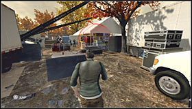 Przebiegnij przez kolejny namiot, kierując się w stronę widocznej w oddali białej ciężarówki #1 - Pomnik Lincolna (1) | Opis przejścia | Tom Clancys Splinter Cell Conviction - Tom Clancys Splinter Cell: Conviction - poradnik do gry