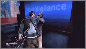 Początkowo będziesz mógł jedynie zachęcić Fishera do kontynuowania przesłuchania #1 , gdyż Kobin sam się ustawi we właściwym miejscu - Sztab Wydziału Trzeciego (4) | Opis przejścia - Tom Clancys Splinter Cell: Conviction - poradnik do gry