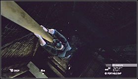 Szybko chwyć się rurki zawieszonej przy suficie #1 i przesuń się w nieoświetlone miejsce zanim zapali się tu z powrotem światło - Zbiornik przy Michigan Ave. (1) | Opis przejścia - Tom Clancys Splinter Cell: Conviction - poradnik do gry