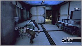Zaczekaj na pojawienie się tu pojedynczego przeciwnika #1 , którego w dość łatwy sposób będzie można zneutralizować - Zbiornik przy Michigan Ave. (4) | Opis przejścia - Tom Clancys Splinter Cell: Conviction - poradnik do gry