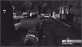 Zauważ, że ścieżka ta #1 jest oświetlana przez reflektory - Centrum miasta (2) | Opis przejścia | Tom Clancys Splinter Cell Conviction - Tom Clancys Splinter Cell: Conviction - poradnik do gry