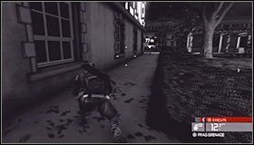 Udaj się na prawo od zabarykadowanego głównego wejścia i ustaw się przy balustradzie #1 - Centrum miasta (3) | Opis przejścia | Tom Clancys Splinter Cell Conviction - Tom Clancys Splinter Cell: Conviction - poradnik do gry