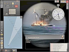 Po samoistnym odblokowaniu celu przez PO poznamy, że łajba została zniszczona (nawet jeśli nie tonie od razu). - Atak | Torpedowanie łajb | Silent Hunter 5 Bitwa o Atlantyk - Silent Hunter 5: Bitwa o Atlantyk - poradnik do gry