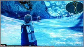 Po kilku krokach zapisujemy grę w save pointcie z prawej - Chapter III (1) | Opis przejścia | Final Fantasy XIII - Final Fantasy XIII - poradnik do gry