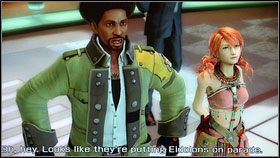 Na samym początku zapisujemy grę i idziemy cały czas do miejsc zaznaczonych na mapie - Chapter VIII | Opis przejścia | Final Fantasy XIII - Final Fantasy XIII - poradnik do gry