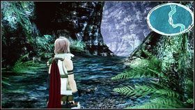 Na początku standardowo zapisujemy grę i biegniemy cały czas prosto zabijając napotkaną faunę i florę - Chapter XI (1) | Opis przejścia | Final Fantasy XIII - Final Fantasy XIII - poradnik do gry