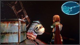 Po kolejnym krótkim filmiku biegniemy maksymalnie prosto [1], a na końcu skręcamy w lewo - Chapter XI (2) | Opis przejścia | Final Fantasy XIII - Final Fantasy XIII - poradnik do gry