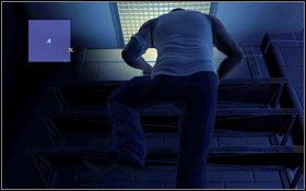 Odczekaj chwilę, aby Bellick Cię przypadkiem nie zaskoczył, po czym powróć na górę taką sama drogą jaką przyszedłeś, czyli naokoło, chowając się za filarami #1 - - Chapter 6 | Opis przejścia Prison Break The Conspiracy - Prison Break: The Conspiracy - poradnik do gry