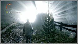 Dwie pierwsze strony znajdziesz tuż po wyjściu z rozbitego samochodu - Alan Wake: Strony maszynopisu Odc. 1, Koszmar - lokacje, znajdźki - Alan Wake - poradnik do gry