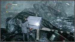 Następna strona leży na skałach, w pobliżu rzeki, na białym pudle - Alan Wake: Strony maszynopisu Odc. 1, Koszmar - lokacje, znajdźki - Alan Wake - poradnik do gry