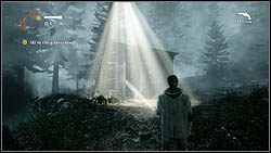 Następna strona leży na środku ścieżki, znajdziesz ją tuż po uruchomieniu radia znajdującego się w oświetlonej szopie - Alan Wake: Strony maszynopisu Odc. 1, Koszmar - lokacje, znajdźki - Alan Wake - poradnik do gry