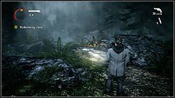 Następna strona leży na ziemi, ujrzysz ją tuż po walce na platformie, w której wraz z porywaczem odpierasz ataki przeciwników - Alan Wake: Strony maszynopisu Odc. 2, Opętany - lokacje, znajdźki - Alan Wake - poradnik do gry