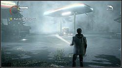 Z terenu stacji benzynowej wejdź na asfaltową drogę i idź w lewo - Alan Wake: Termosy odc. 1, Koszmar - lokacje, znajdźki - Alan Wake - poradnik do gry