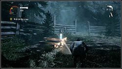Następny termos znajdziesz na stole koło ciężarówki wiozącej drewno, ustawionej w poprzek drogi - Alan Wake: Termosy odc. 2, Opętany - lokacje, znajdźki - Alan Wake - poradnik do gry
