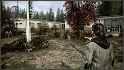 Pierwszy termos w trzecim odcinku znajdziesz niedaleko masztu z amerykańską flagą - Alan Wake: Termosy odc. 3, Okup - lokacje, znajdźki - Alan Wake - poradnik do gry