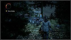 Kolejny termos stoi na skale, niedaleko reflektora i generatora - Alan Wake: Termosy odc. 3, Okup - lokacje, znajdźki - Alan Wake - poradnik do gry
