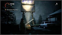 Następny termos znajdziesz na terenie rozgłośni radiowej, u stóp wielkiego znaku - Alan Wake: Termosy odc. 3, Okup - lokacje, znajdźki - Alan Wake - poradnik do gry