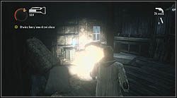Kolejny termos znajdziesz w budynku, po opuszczeniu stodoły Andersonów, na tym samym piętrze, na którym napotykasz przeciwnika z łopatą - Alan Wake: Termosy odc. 4, Prawda - lokacje, znajdźki - Alan Wake - poradnik do gry