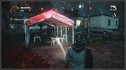 Kolejny termos stoi na stole, który napotykasz po spotkaniu przeciwnika z piłą mechaniczną - Alan Wake: Termosy odc. 5, Pstrykacz - lokacje, znajdźki - Alan Wake - poradnik do gry