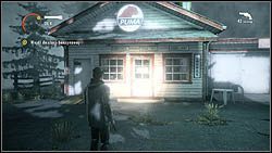 Obejrzyj plakat na stacji benzynowej, przyklejony do jednej z półek - Alan Wake: Notatki, Bright Falls - lokacje, znajdźki - Alan Wake - poradnik do gry
