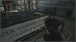 Będąc w biurze Rustyego, przeczytaj tabliczkę koło szkieletu mamuta - Alan Wake: Notatki, Bright Falls - lokacje, znajdźki - Alan Wake - poradnik do gry
