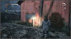 Kolejny znak znajdziesz w opuszczonym miasteczku, tuż po prawej stronie po przekroczeniu mostu - Alan Wake: Notatki, Bright Falls - lokacje, znajdźki - Alan Wake - poradnik do gry
