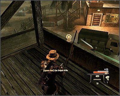 Okolicznych wrogów możesz się pozbyć na dwa sposoby - Al-Samad Airfield - Opis przejścia (1) | Arabia | Alpha Protocol - Alpha Protocol - poradnik do gry