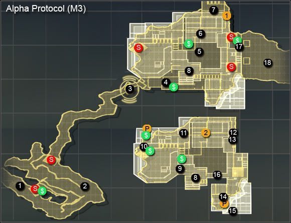 1 - Jizan Weapons - Wprowadzenie i mapa | Arabia | Alpha Protocol - Alpha Protocol - poradnik do gry