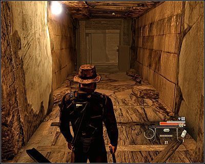 W celu powrotu na powierzchnię nie musisz na szczęście ponownie przechodzić przez całe podziemia, bo w okolicy odblokowane zostało nowe przejście (M3, 16) - Jizan Weapons - Opis przejścia (2) | Arabia | Alpha Protocol - Alpha Protocol - poradnik do gry