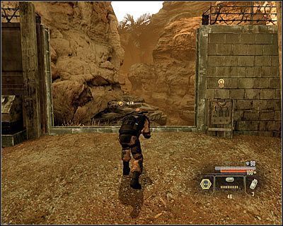 Niezależnie od wybranej ścieżki musisz dotrzeć do bramki prowadzącej do kolejnej lokacji (M5, 9) - Shaheed - Opis przejścia (1) | Arabia | Alpha Protocol - Alpha Protocol - poradnik do gry