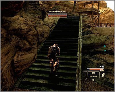 Jeżeli nie dysponujesz odpowiednim karabinem to musisz zmniejszyć dystans dzielący Cię od bossa - Shaheed - Opis przejścia (4) | Arabia | Alpha Protocol - Alpha Protocol - poradnik do gry